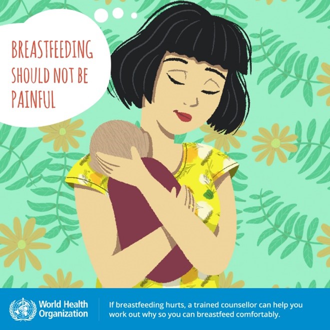 Breastfeeding should not be painful