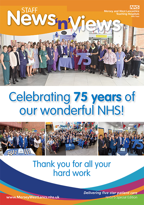 Front cover of NHS75 special edition